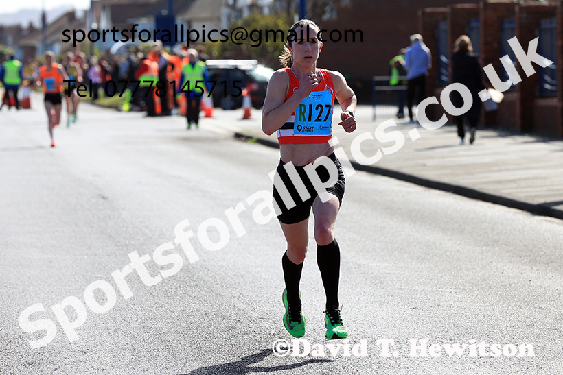 Senior womens Northern 6 Stage Road Relay, 2025 Northern 12 and 6 Stage Road Relays and Junior 5k, Redcar. Photo: David T. Hewitson/Sports for All Pics